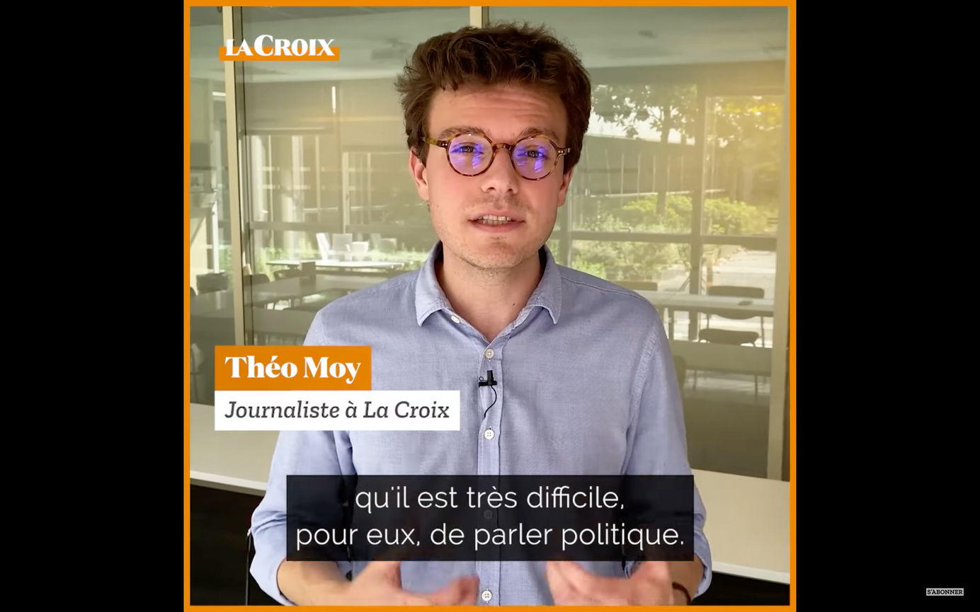 Théo Moy, journaliste à La Croix