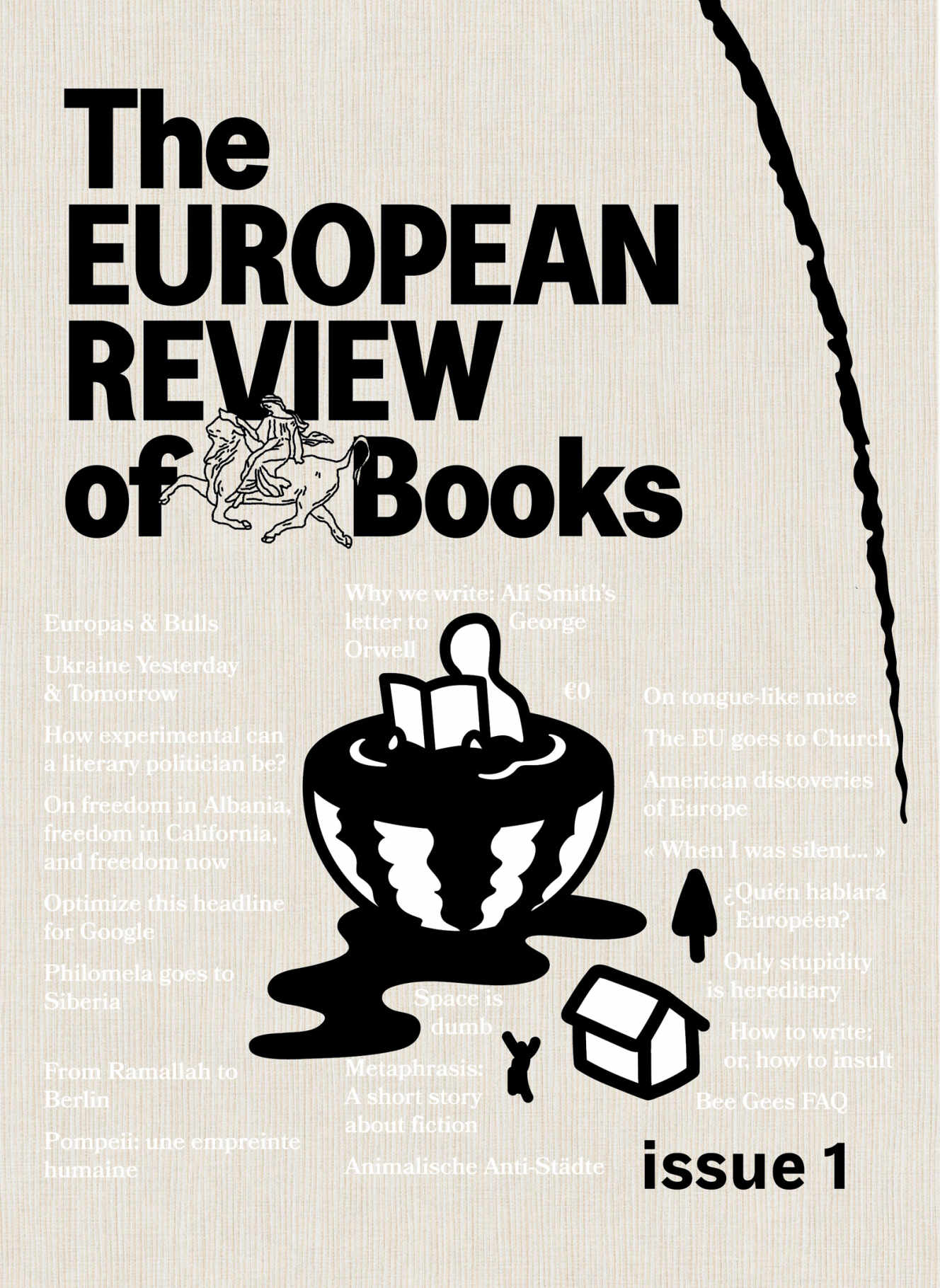 Couverture du premier numéro de la European Review of Books